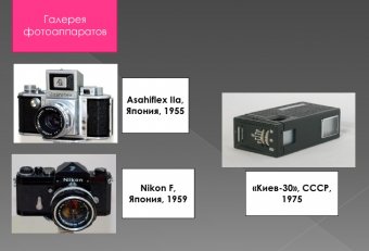 Characteristics Of Cameras